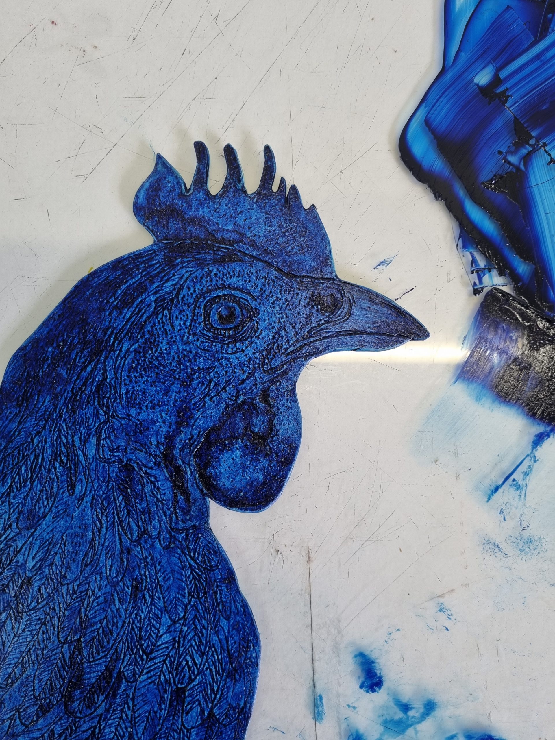 First attempt at a collagraph